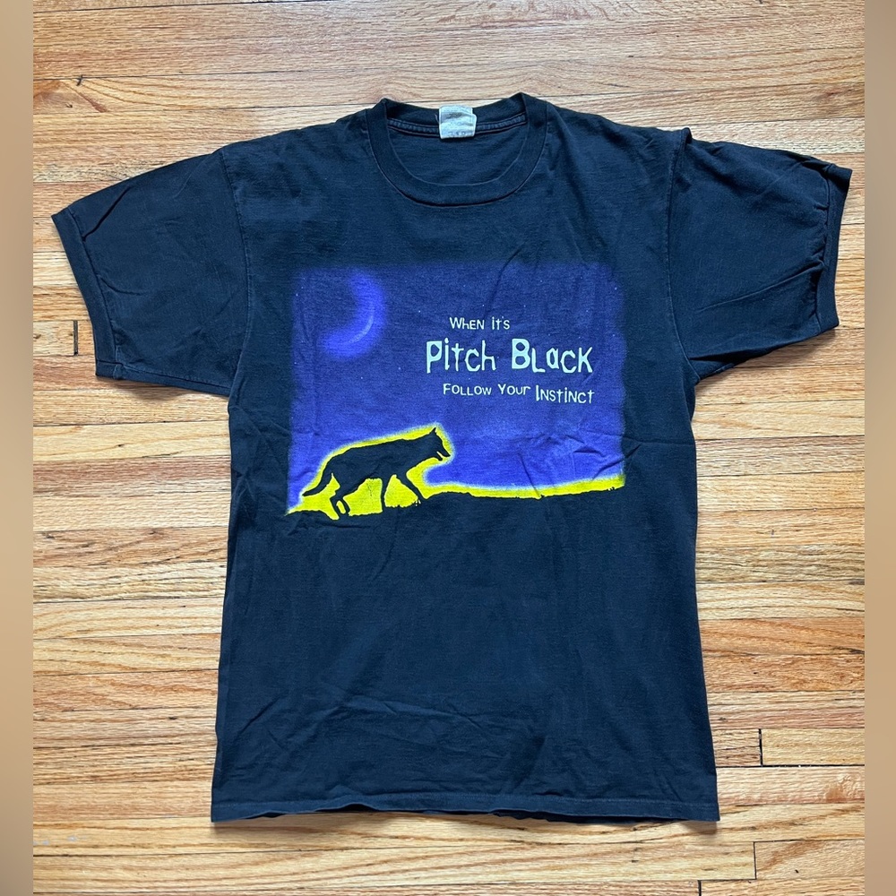 Vintage Bacardi Black T-Shirt / Wolf / Large